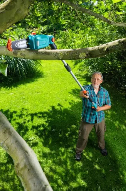 Gardena - Motosega da potatura a batteria 18V TCS 20/18V P4A, 20 cm, 1 batteria da 2,5 Ah, caricabatteria 14770-20