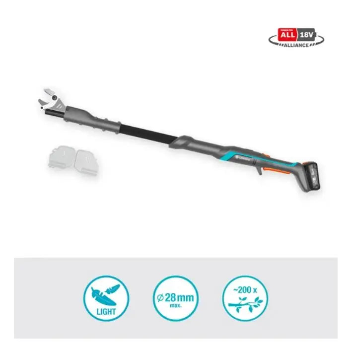 Gardena - troncarami AKU 18V EasyCut 110/18V P4A, senza batteria e caricabatterie 14772-55