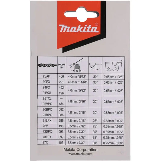 Makita Accessori - Catena di ricambio per sega, lunghezza 40 cm 191H03-4
