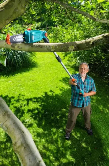 Gardena - Motosega da potatura a batteria 18V TCS 20/18V P4A, 20 cm, 1 batteria da 2,5 Ah, caricabatteria 14770-20