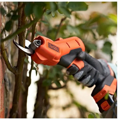 BLACK+DECKER  Cesoie per rami a batteria da 18V, 1 batteria 2,0 Ah Li-Ion